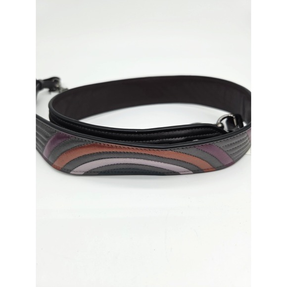 Coach Handbags - NWT Coach Quilted Novelty Bag Strap 38701 Metallic Graphite Grey Leather NEW